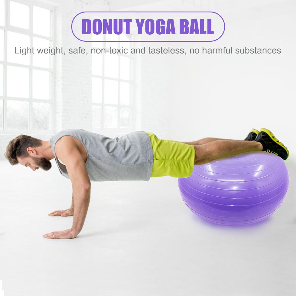 Donut Trainer Yoga Ball Exercise Stable Yoga Ball Fitness Equipment for Office and Durable Thick Safe