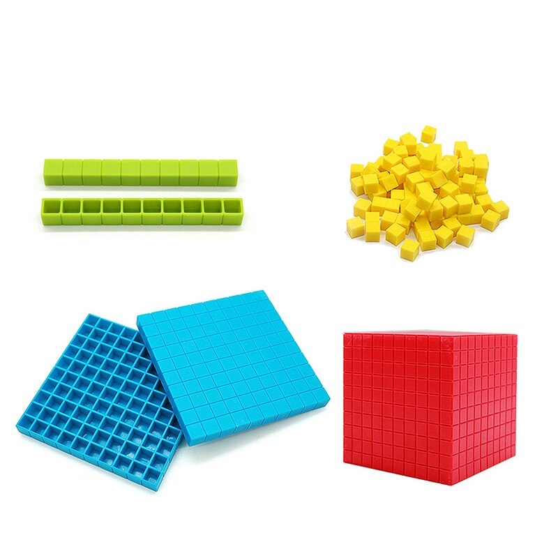 121X Math Decimale Vierkante Kid 'S Voorschoolse Educatief Speelgoed 10Cm
