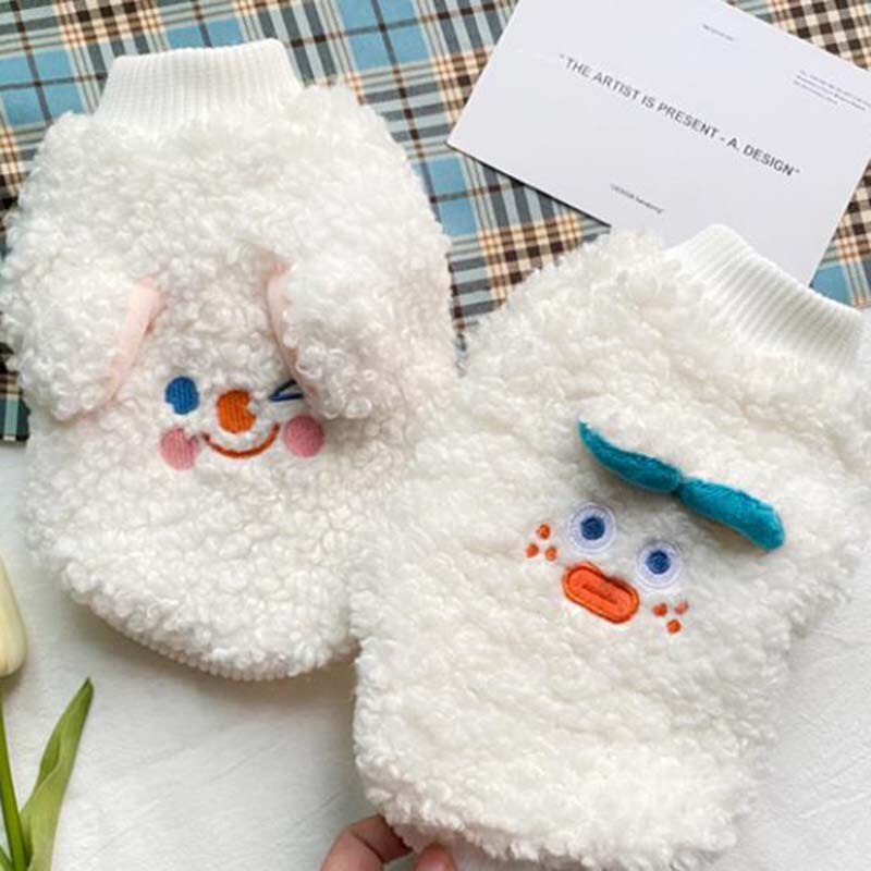 Trudne słodkie śmieszne zwierzęta domowe są ubrania wyściełane bawełną plus aksamitna grube ubrania dla misia zimowe ciepłe średniej wielkości ubrania dla psów kotów