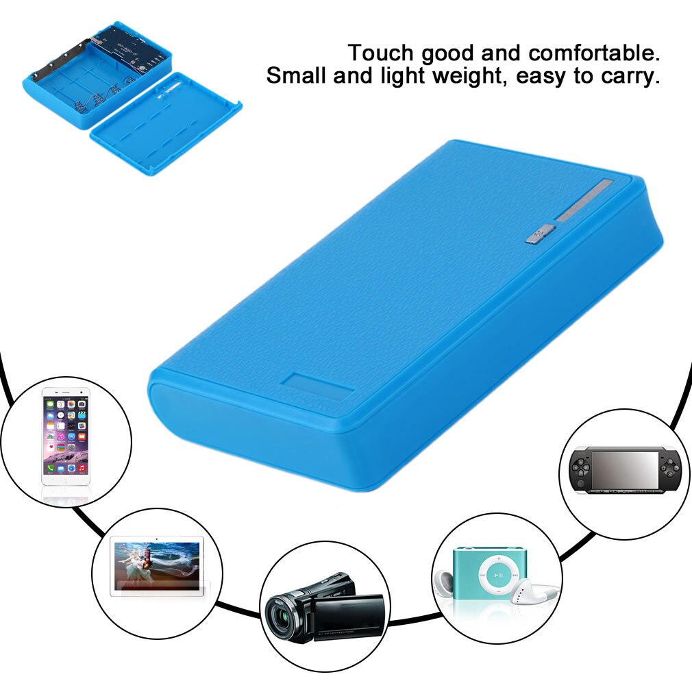 Strømbankdeksel til stor kapasitet 10400 mah størrelse 4*18650 batteri ekstern strøm mobiltelefon batterilader