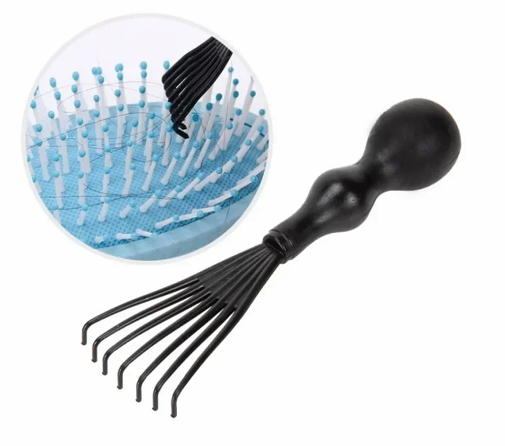 Cepillo para el cabello, cepillo para desenredar, cerdas y nailon, pelo rizado húmedo para mujer, peine para masaje del cuero cabelludo, herramientas de estilismo para salón de peluquería
