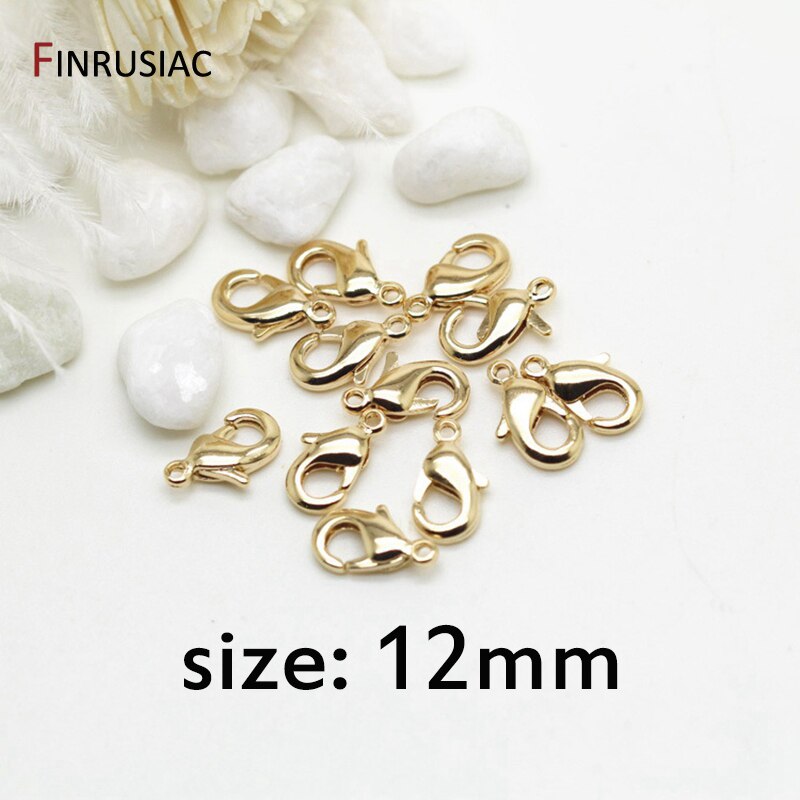 14K Vergulde Karabijn/Lente Sluitingen Voor Sieraden Maken Diy Craft: 14k gold-12mm-10pcs