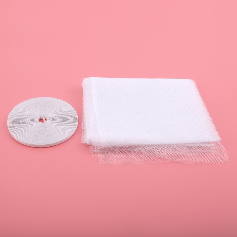 200 x 150cm anti-muggennet binnen insecten vliegen muggengaas scherm gordijn huis beschermer raamnet: Wit 130 x 150cm