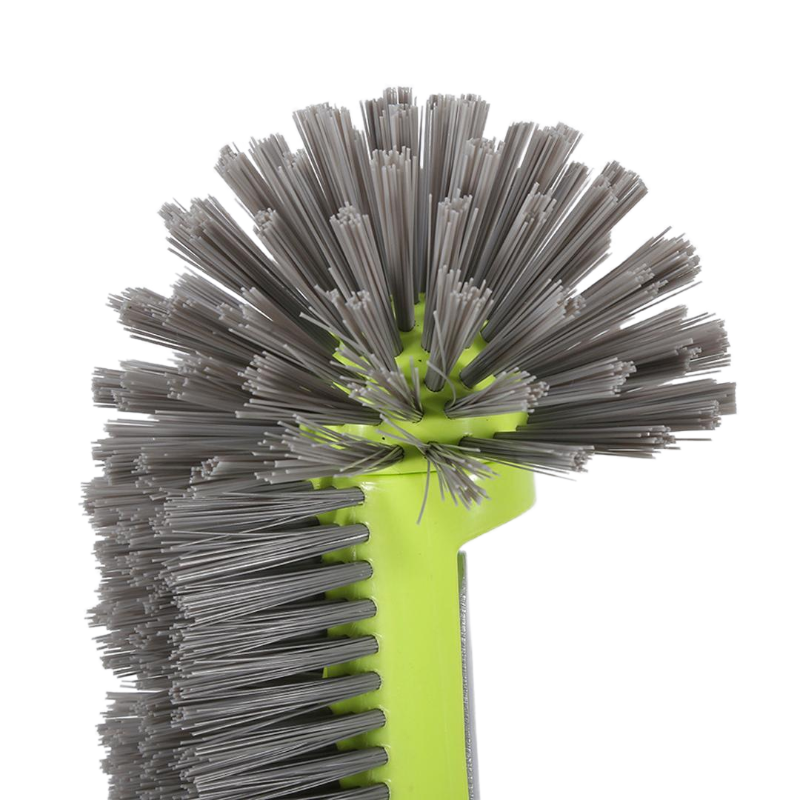 17.5" Heavy Duty Aluminum Pool Brush Head With 7 Rows Nylon Bristles For Pool Wall Steps Corner Cleaning