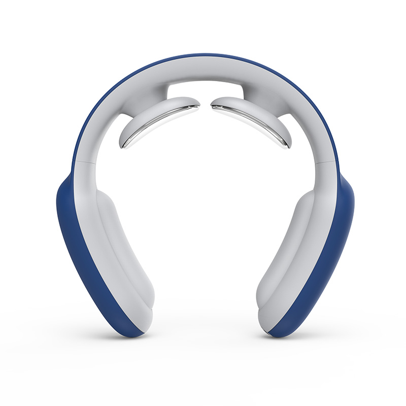 Drahtlose Fernbedienung Schulter Neck Massager EMS Therapie Impuls Massage Zervikale Schmerzen Relief Elektro Tragbare Intelligente: Blue