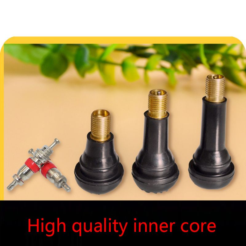 100Pcs TR414/TR413/TR412 Rubber Tire Valve Cap Vehicle Car Truck Tubeless Tyre Valve Stem Cover Zinc Alloy Rubber Tire Stem Cap