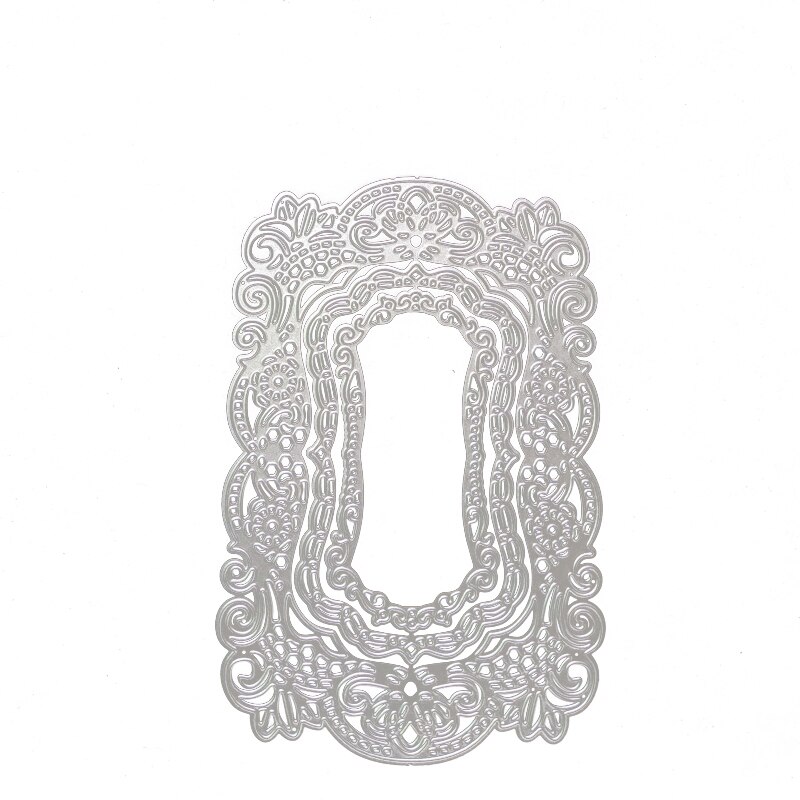 Rectangular Nesting Panels Lace Frame Metal Cutting Dies Stencil DIY Scrapbooking Album Paper Card Template Mold Embossing Craft