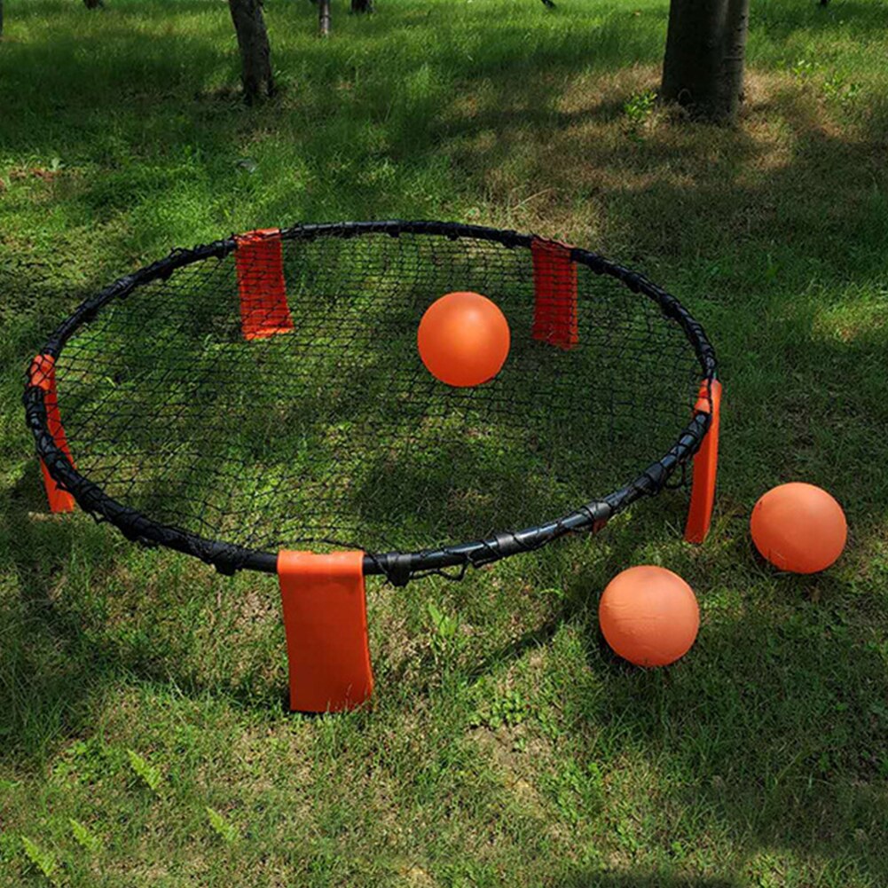 mini spiaggia tiro al volo arpione Gioco della Palla impostato all'aperto sport di Squadra Spikeball Prato Attrezzature per Il fitness con 3/4 Palle Rete da Pallavolo