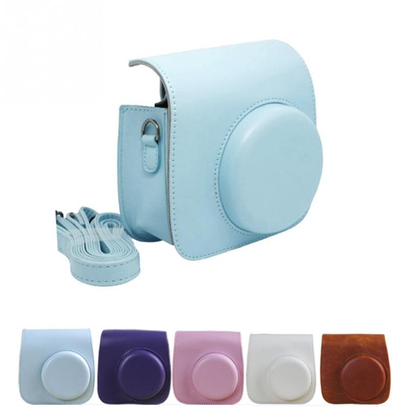Classic Vintage Leather Camera Strap Bag Case Cover Pouch Protector Voor Polaroid Camera Voor Fuji Fujifilm Instax Mini 8