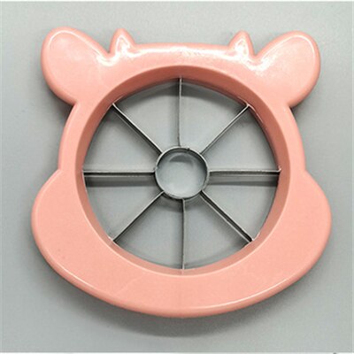 Keukengadget appelboor roestvrijstalen fruitschaaf thuisboor splitter snijder appelsnijgereedschap keukenaccessoires: Roze