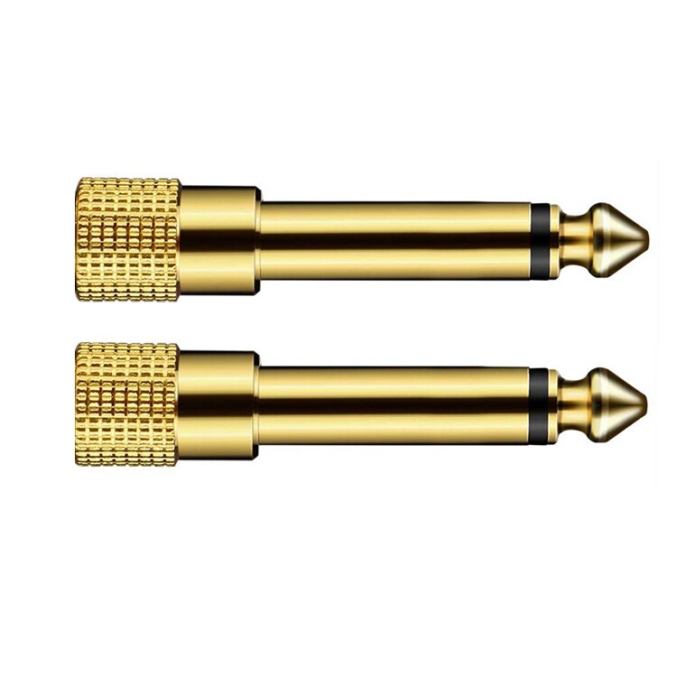 Prise Jack 6.5 6.35mm mâle vers connecteur femelle 3.5mm, amplificateur casque, adaptateur Audio, Microphone, convertisseur AUX 6.3 3.5mm
