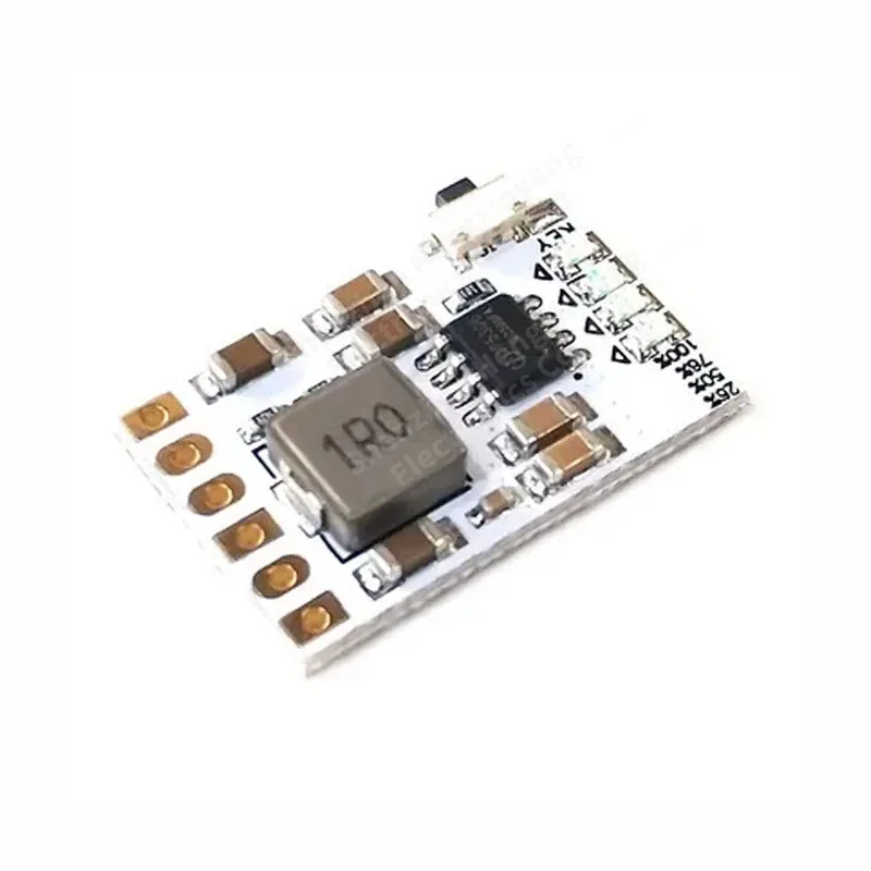 2a 5v carga descarga integrada 3.7v 4.2v bateria de lítio impulso proteção de energia móvel diy módulo de placa pcb eletrônica: Branco