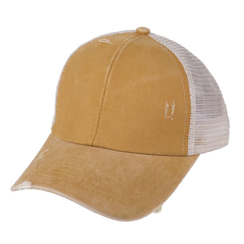 Baseballkappe mit schirm für damen, schlichte baumwoll-sonnenblende, verstellbarer hut für mädchen mit pferdeschwanz, lockerer dutt, trucker-stil, schlichte baseballkappe mit schirm für damen, verstellbarer hut mit schirm für mädchen mit pferdeschwanz: 04