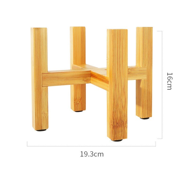 Muebles estanterías para plantas bonsái soporte de madera para plantas expositor de flores estante de madera estante de almacenamiento: C