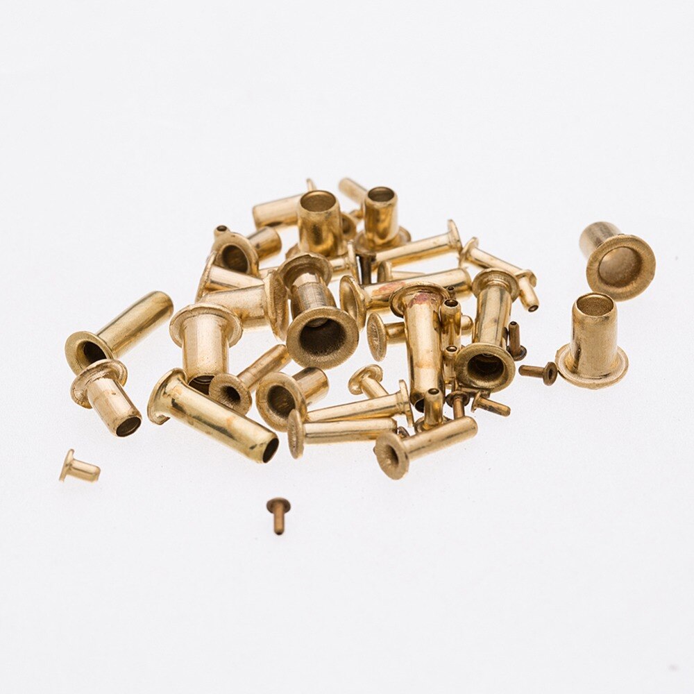 100Pcs M2 M2.5 M3 M4 GB876 Buisvormige Klinknagels dubbelzijdige Printplaat PCB Nagels Koperen Holle Klinknagel Noten HW036