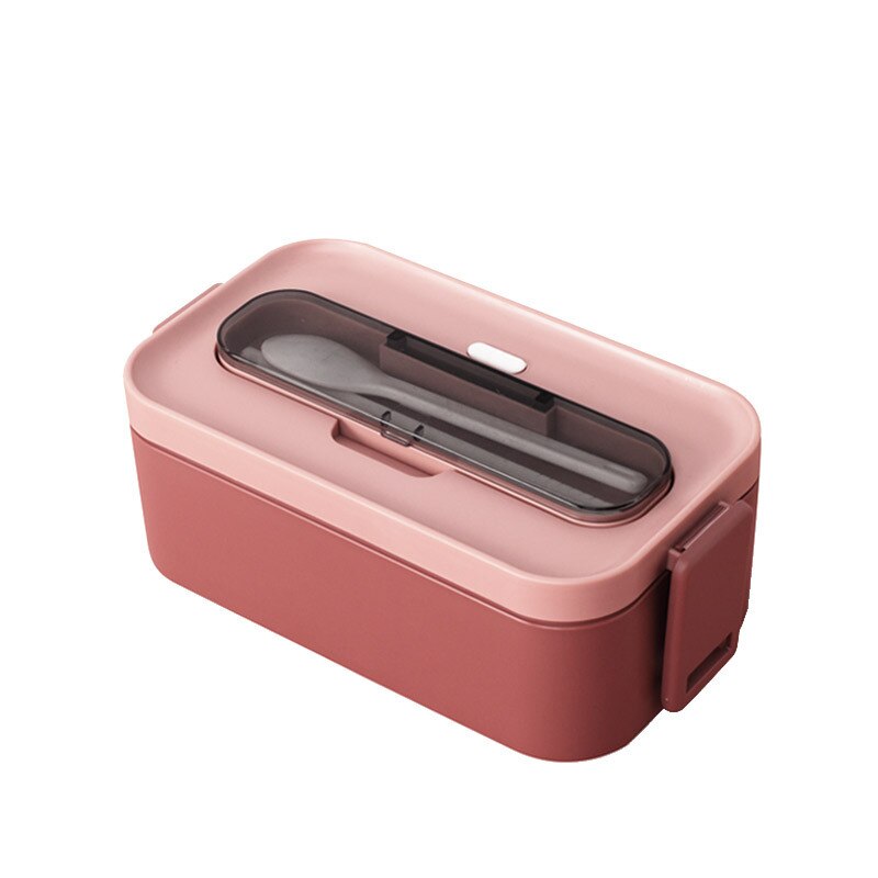 Lunch Box Portable Bento Box for Student Office Worker Multi-layer Microwave Heating Lunch Container Kids Box: red single layer