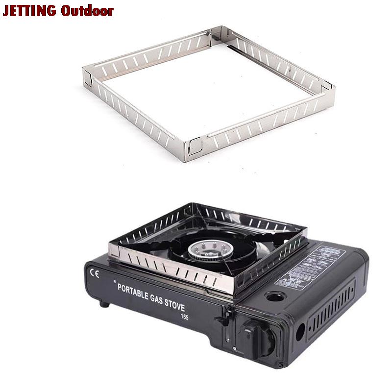 Outdoor Gas Stove Wind Screen Foldable Wind Shield Stainless Steel Burner Screen