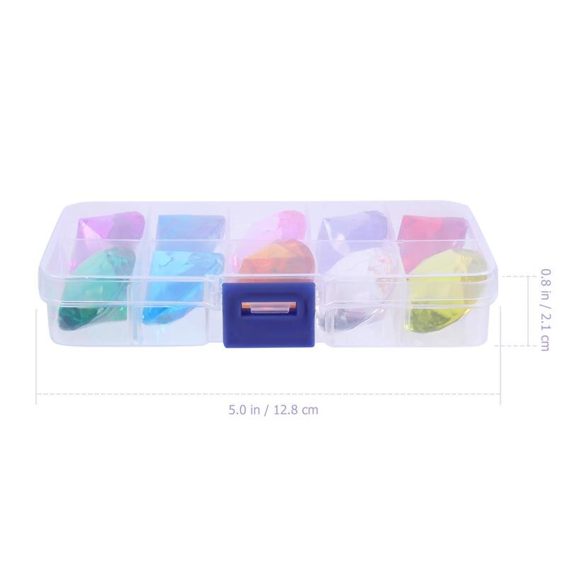 1 Set Plastic Gems DIY Handcrafts Props Little Girls Gems Toys Accessories