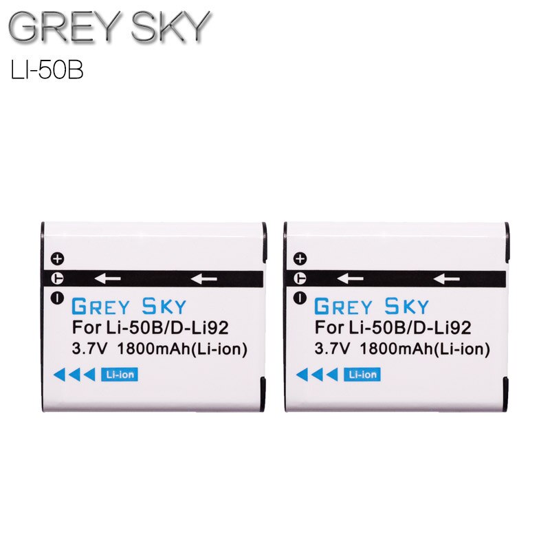 Cargador de batería y lcd li50b Li-50B LI50B li 50B para OLYMPUS SP 810 800UZ u6010 u6020 u9010 SZ14 SZ16 D755 u1010 SZ30 SZ20 XZ-1: 2 battery