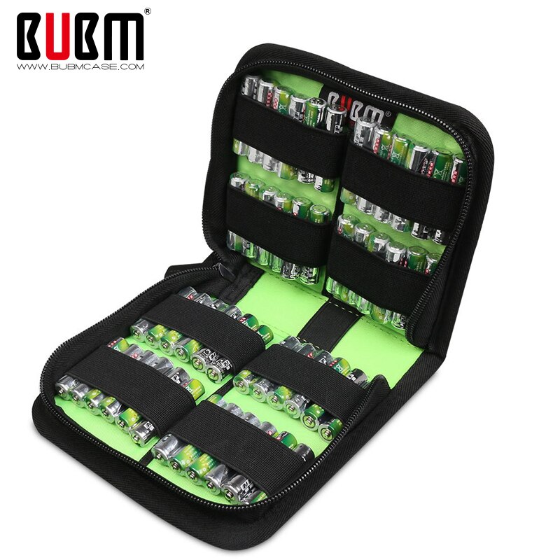BUBM tas voor power battery case aaa 9 v AA AAA N3 3A 2A batterij vierkante waterdichte batterij beschermende reizen zak doos houder