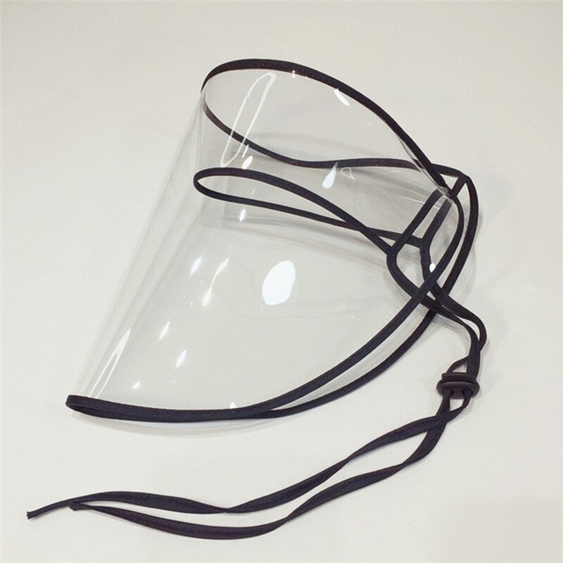 Kpop vrouwen madeliefjes bescherming emmer hoeden vrouwelijke zonneklep afneembare transparante masker vissershoed met plastic schild