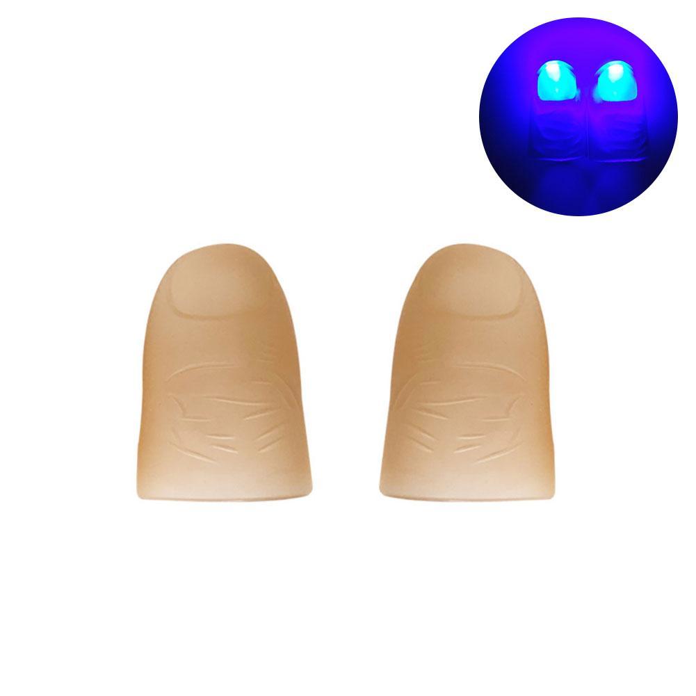 Leucht Spielzeug freundlicher Erstaunliche Fantastische glühen Spielzeug LED Licht Finger-Beste Finger glühen glühende Finger Für freundlicher Ringe l L5L6: Blau