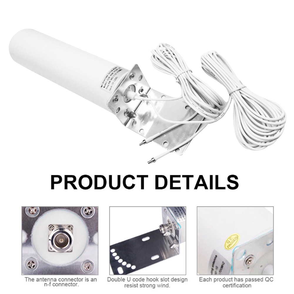 4G LTE Antenna 3G 4G External Antenna Outdoor Antenna With 5M Dual Slider CRC9/TS9/SMA Connector For 3G 4G Router Modem