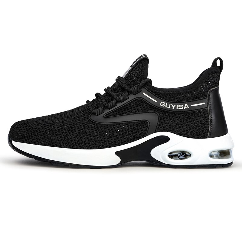 Xiaomi – chaussures de sécurité légères à coussin et bout en acier pour hommes, baskets de travail Anti-écrasement, respirantes, en maille, bottes industrielles: 43