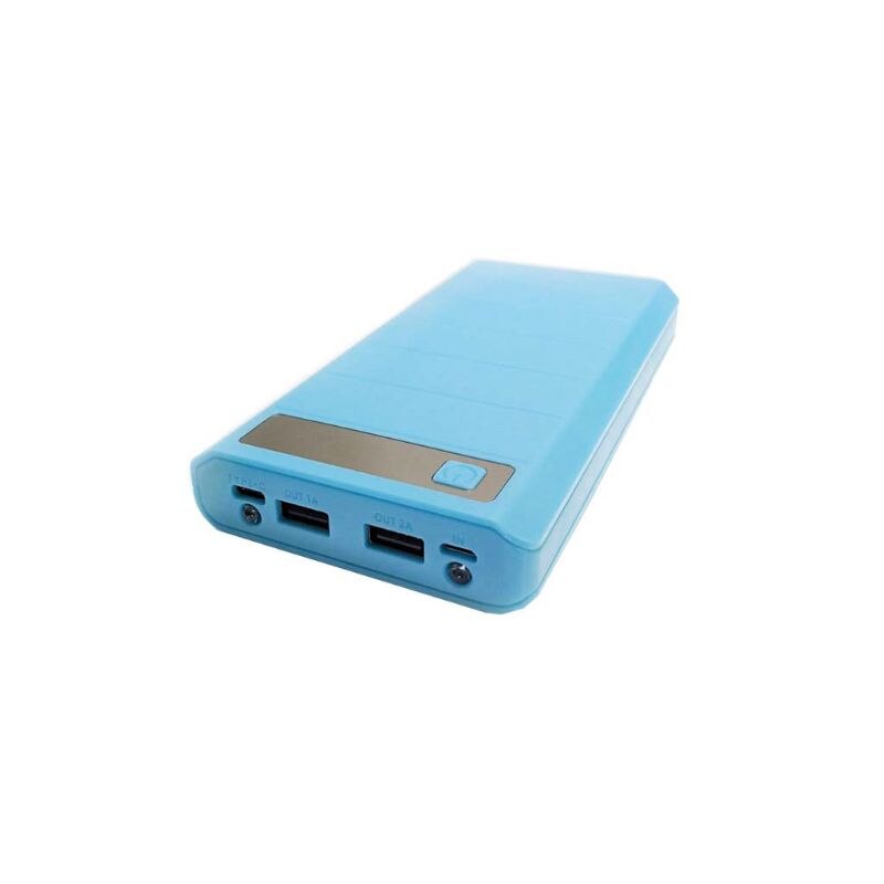 Caja de batería con 2 puertos USB, caja de Banco de energía con entrada tipo C, 8x18650, soporte DIY, pantalla LED