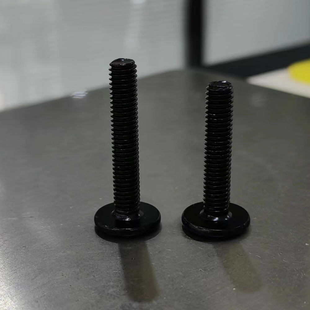 10/50/100 Stuks Cm Dunne Schroef M6 304 Roestvrij Staal Met Zwarte Torx Zes-Lob Ultra Dunne Platte Wafer Kop Schroef 40Mm