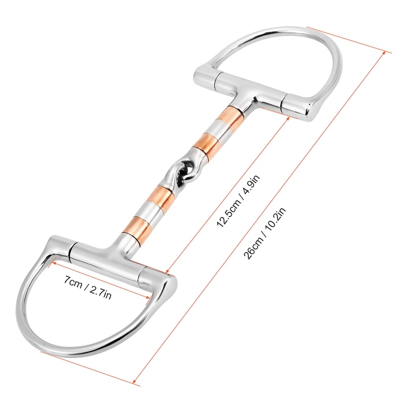 Reit Pferd Mund bisschen Edelstahl Pferd Mund Stück Trense Doppel Verbunden bisschen Pferd Rennen Zubehör