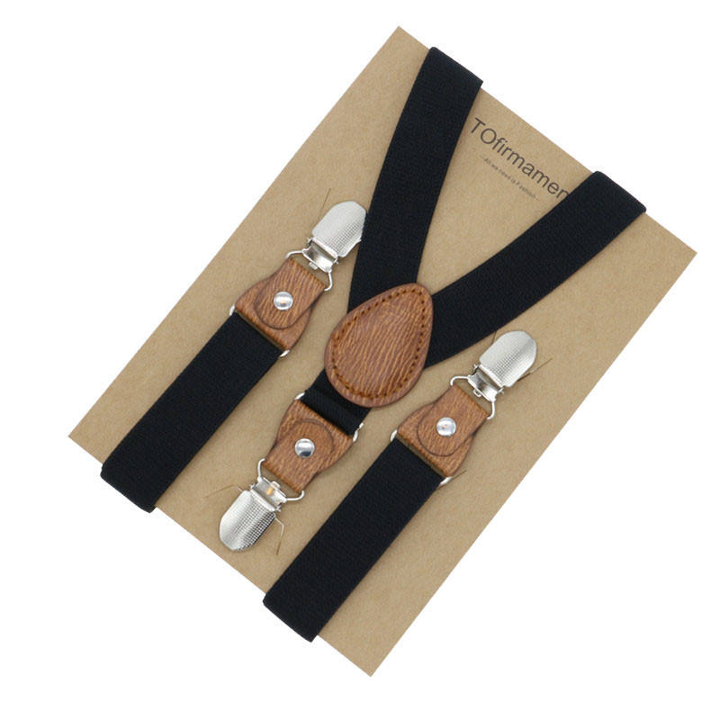 3 Clips Jongens Solid Formele Event Kinderen Wedding Shirt Jarretel Little Verstelbare Vintage Kleur