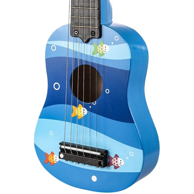 Barn gitarr leksak , 21 tum 6 strängar klassiskt trä musikinstrument gitarr barn gitarr musikinstrument leksak