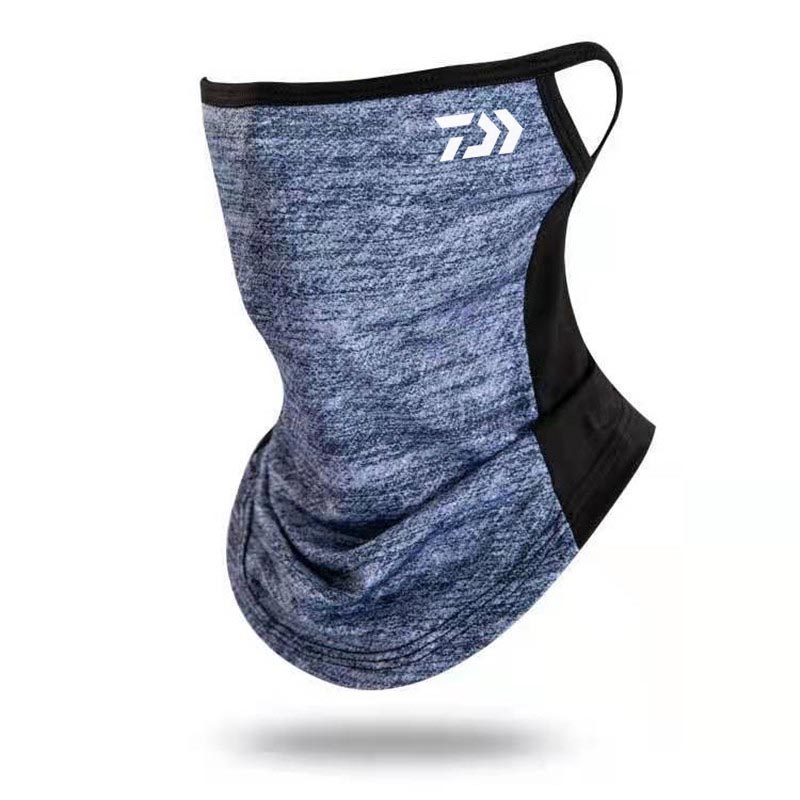 Ice Silk Fishing Mask Windproof Scarves Mesh Hanging Ears Outdoor Sports Casual Unisex Hiking Riding Mask: xuancaihuibai