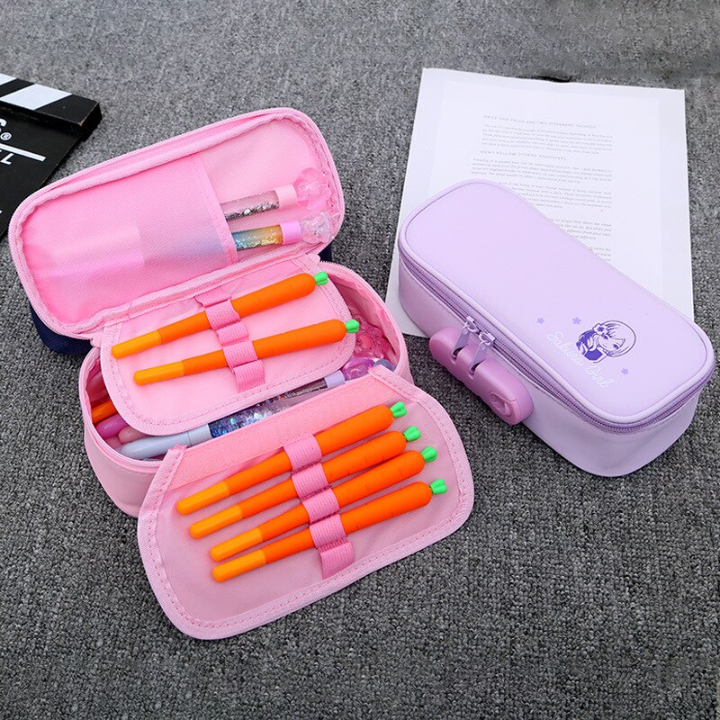 Cute Pencil Box Password Multifunctional Pencil Bo... – Grandado