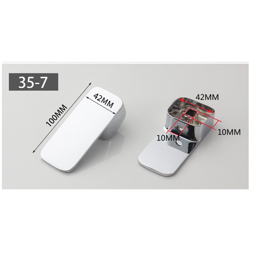 Kit poignée de robinet universel de remplacement poignée de levier en métal pour mitigeur robinet 25mm 35mm 40mm cartouche avec bouton et ensemble: 35-7