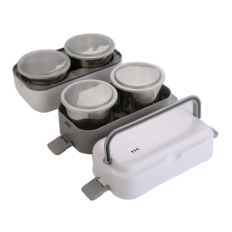 Elektrische Verwarming Lunchbox Voedsel Opslag Maaltijd Bento Container Draagbare 200W 2000Ml, Us Plug