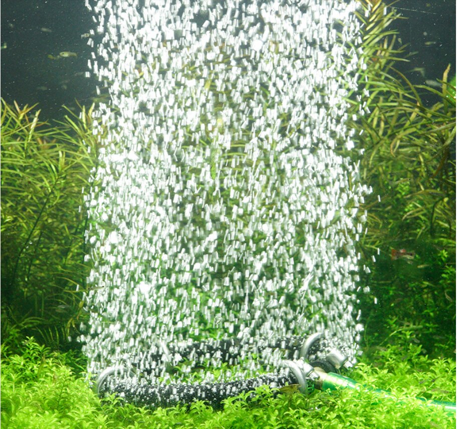 Nano aeration plate koi fish pond aeration ring tracheal seafood pond aeration ring aeration stone air strip fish tank bubble pl