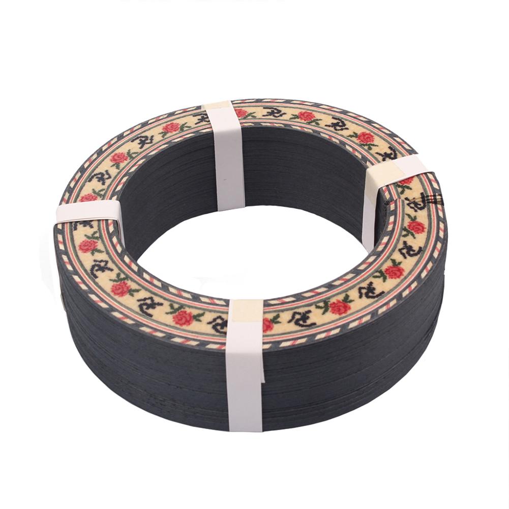 Klasyczna akustyczna gitara folkowa drewniane kółko dźwięk otwór rozeta wkładka dekoracja