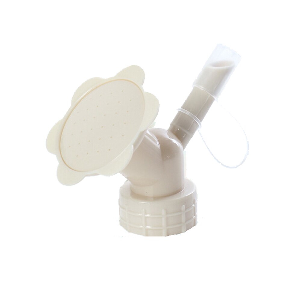 Water Kan Tuin 2In1 Plastic Sprinkler Nozzle Voor Bloem Waterers Fles Gieters Sprinkler: Beige