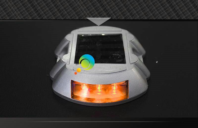 Motorway 3M Reflector Aluminium Yellow LED Deck Dock Pathway Light Cat Eyes Solar Road Stud