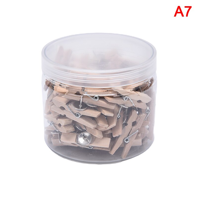 Clips Pushpins Tacks Thumbtacks Push Pins with Wooden , Paper Clips with Pins for Cork Boards Notes Photos Wall and Cr