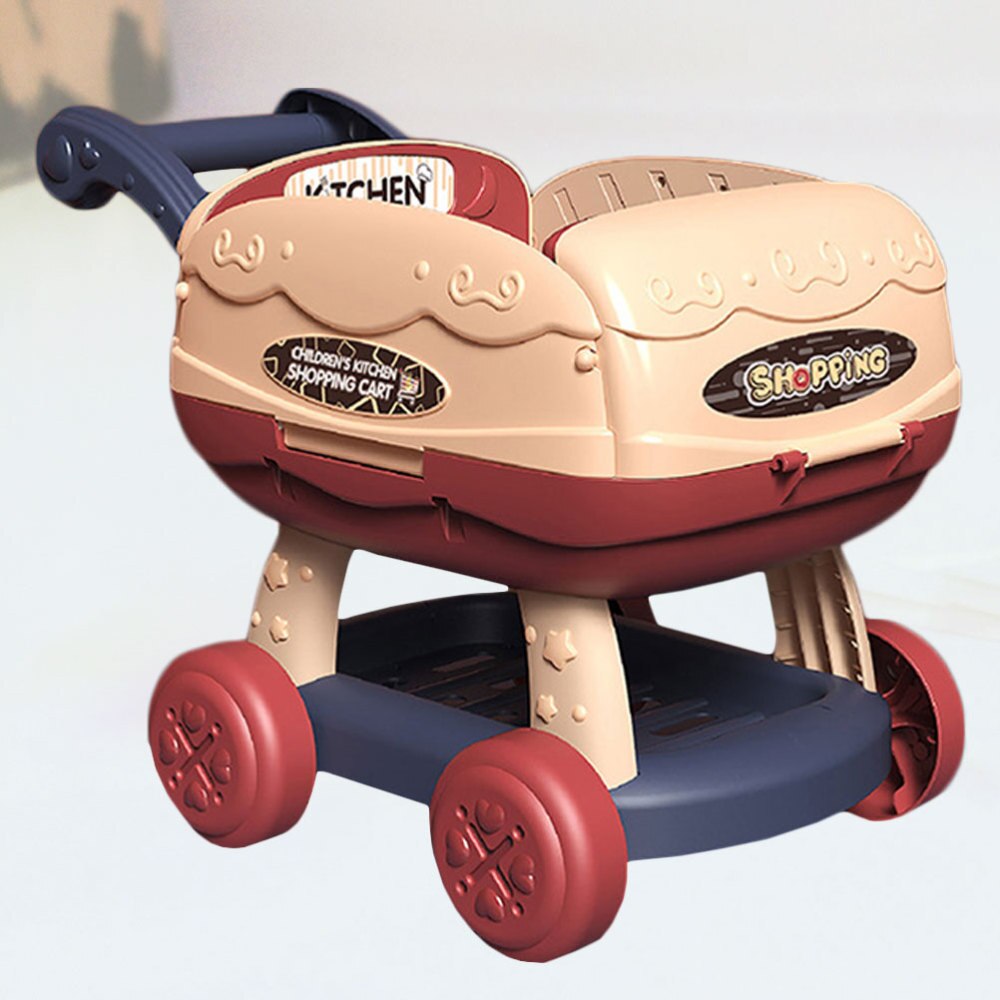 1Pcs Barbecue Kleurrijke Keuken Kind Speelgoed Winkelwagen Speelgoed Educatief Speelgoed Voor Jongen