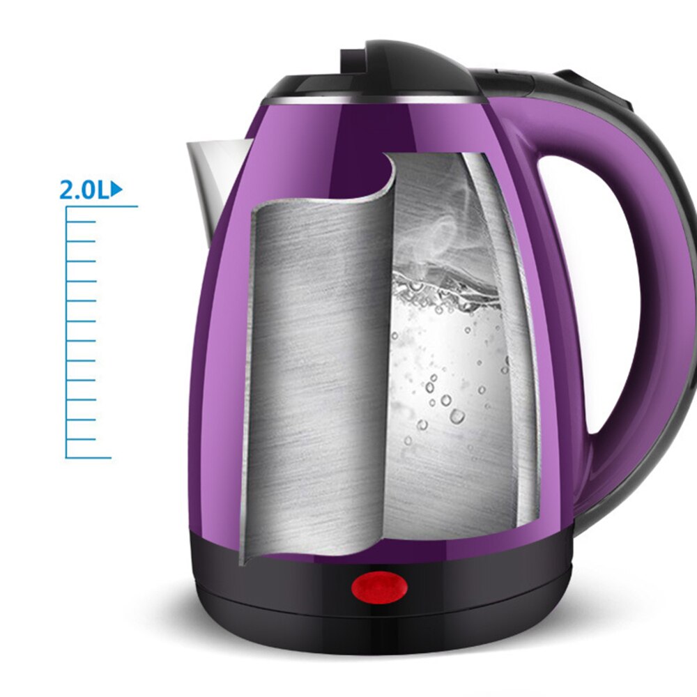 2L Electric Kettle Stainless Steel Electric Auto Cut Off Anti-dry Protection Kettle Home Electric Appliances