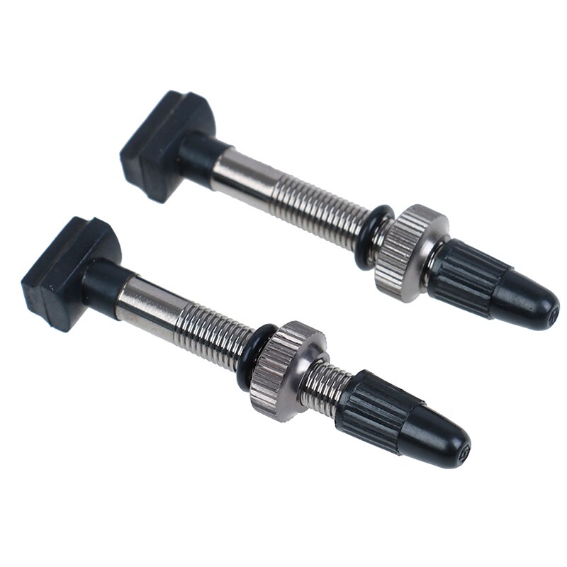 1pc Bicycle Tubeless Tire Presta Valve 60mm Alloy Stem Brass Core For Mountain Road Bikes W/ Cap & Tool