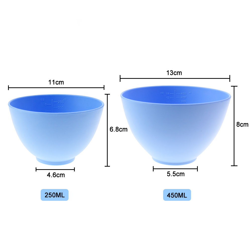 Silicone World 250/450ML Siliconen Masker Kom roeren kommen Vrouwen Gezichtsmasker Mengkom Gezichtshuidverzorgingstools DIY Beauty