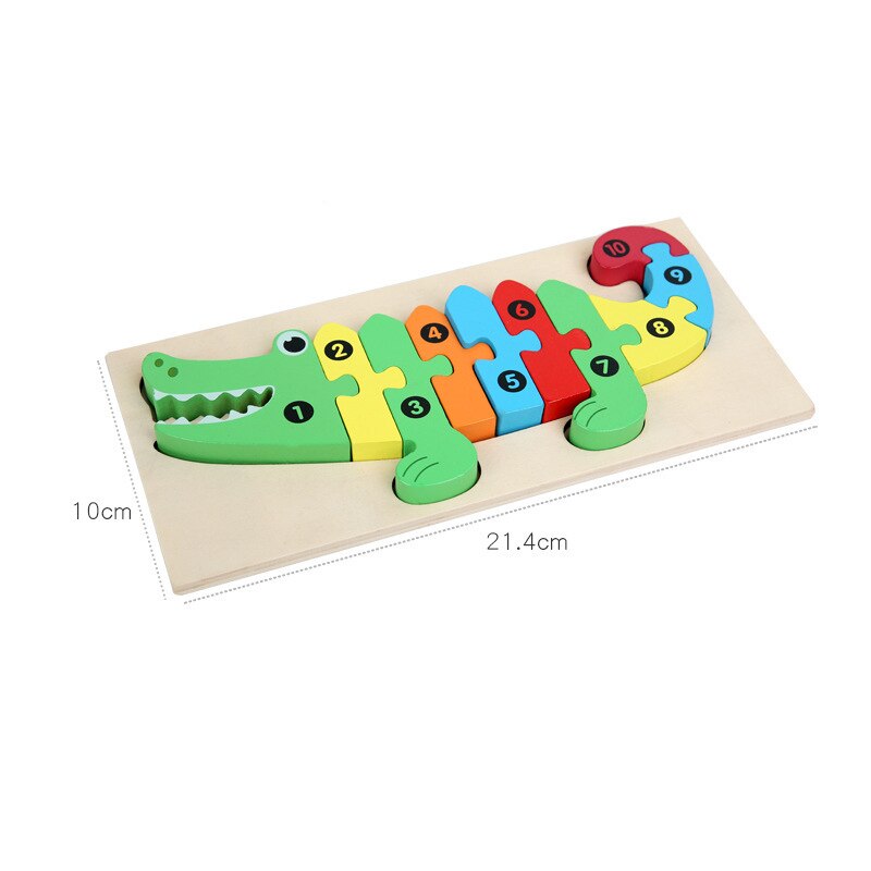 3D Puzzle Früer Kindheit Bildung Rätsel freundlicher Lernen Kognitive Rätsel Entwickeln Spielzeug Eltern-Art-Interaktive Spielzeug