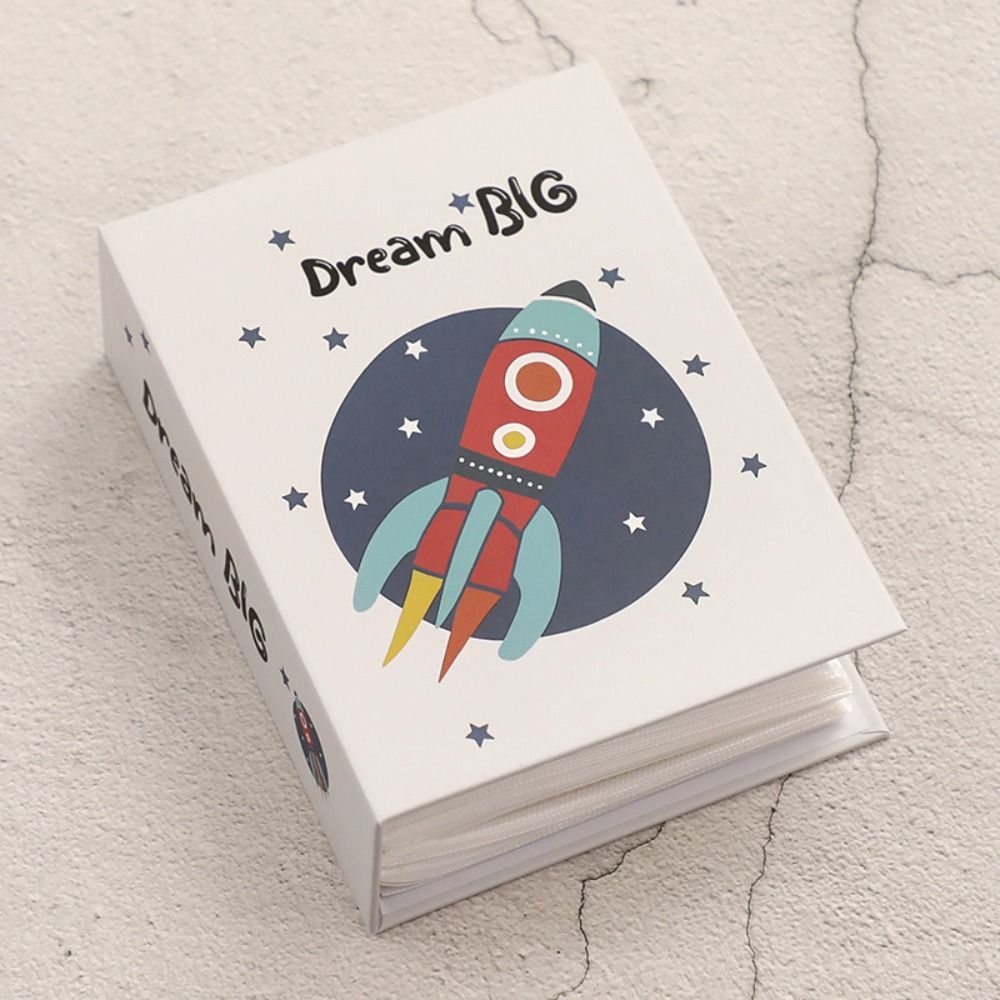 Cute Cartoon 4R Photo Album Multicolor 100PCS Album Collection PVC Memorial Book Photo Albums Recall Good Time: WHITE