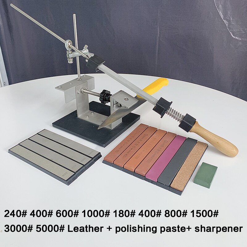 kitchen knife sharpener whetstone diamond set sharpening tools Multifunction Fixed angle sharpener apex edge blade ruby bar: 13pcs