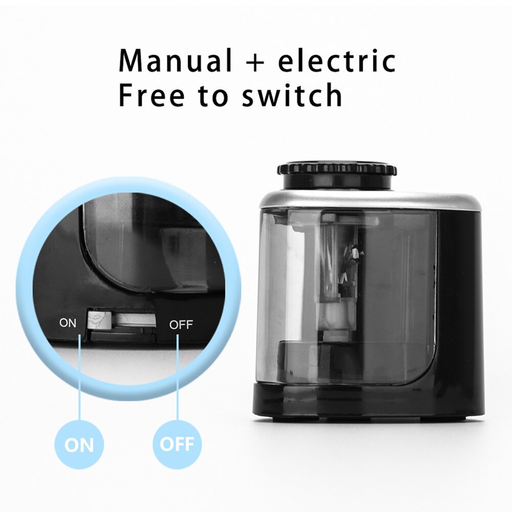 Electric Pencil Sharpener Effortless Safe Automatic Touching Switch School Office Classroom Kids GK99